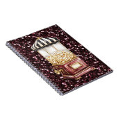 Carnet Cirque de Popcorn Pailleté Bourgogne (Côté Droit)