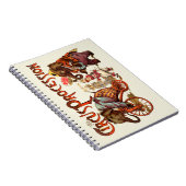 Carnet Cirque Procession Elephant Antique (Côté Droit)