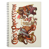Carnet Cirque Procession Elephant Antique (Devant)