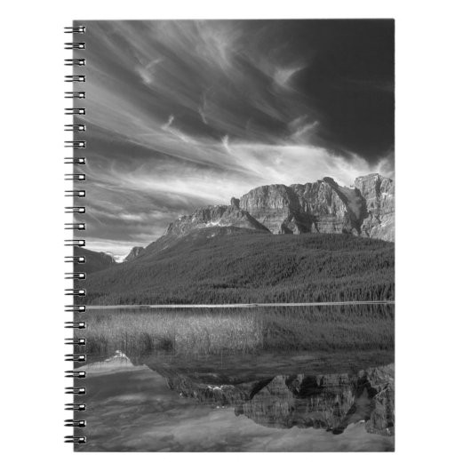 Carnet Cirrus nuages au-dessus du lac Waterfowl, Banff (Devant)