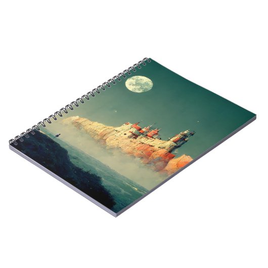 Carnet Citadelle côtière Imaginaire Sci-Fi (Côté gauche)