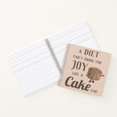 Carnet Citation amusante de gâteau au chocolat (Intérieur)