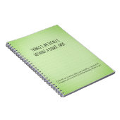 Carnet Citation amusante des choses que j'ai fini de gard (Côté Droit)