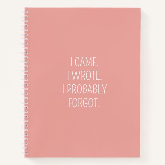 Carnet Citation amusante pour les gens oublieux à faire L (Devant)