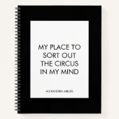 Carnet Citation amusante pour les personnes occupées à fa (Devant)