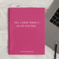 Citation amusante Theres An App Magenta