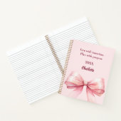 Carnet citation arc rose (Intérieur)