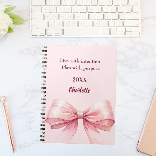 Carnet citation arc rose