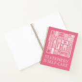 Carnet Citation auto-soignante Fournitures d'art rose (Intérieur)
