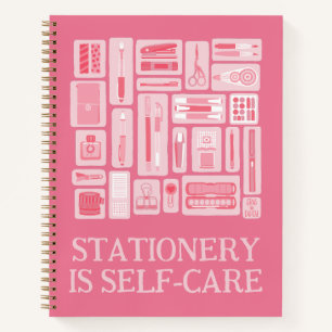 Carnet Citation auto-soignante Fournitures d'art rose