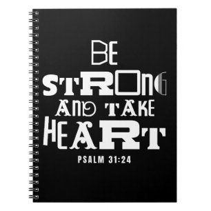 Carnet Citation Biblique Inspirante Soyez Forts et Prenez