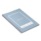 Carnet Citation Bloc Bleu Poussiéreux Classique (Côté Droit)