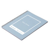 Carnet Citation Bloc Bleu Poussiéreux Classique (Côté gauche)