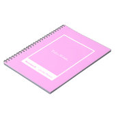 Carnet Citation Bloc Rose Bubble-gum Classique (Côté gauche)
