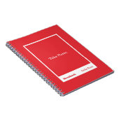 Carnet Citation Bloc Rouge Clair Classique (Côté Droit)