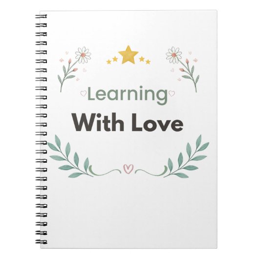 Carnet Citation Botanique Apprendre Avec Amour (Devant)