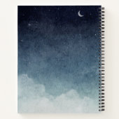 Carnet Citation céleste bleue (Dos)