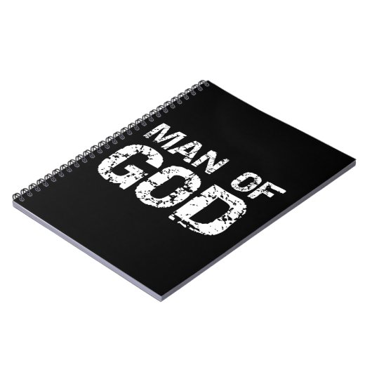 Carnet Citation chrétienne audacieuse pour hommes foi dir (Côté gauche)