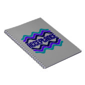 Carnet Citation d'acceptation en bleu vert violet (Côté Droit)