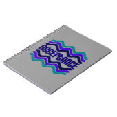 Carnet Citation d'acceptation en bleu vert violet (Côté gauche)