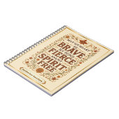Carnet Citation d'affirmation de la Bohême libre Art (Côté gauche)