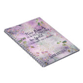 Carnet Citation d'amitié Glam Chic Floral Friend Nom du c (Côté Droit)