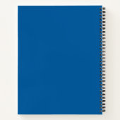 Carnet Citation d'appréciation de l'enseignant bleu perso (Dos)