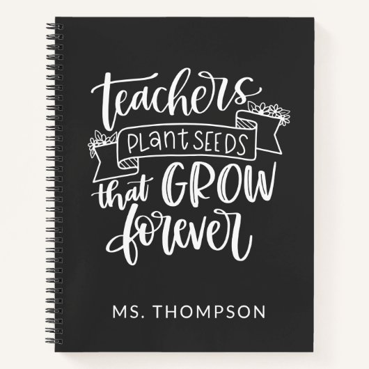 Carnet Citation d'appréciation de l'enseignant personnali (Devant)