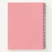 Carnet Citation d'appréciation de l'enseignant rose perso (Dos)