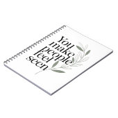 Carnet Citation d'appréciation pour Vous Faites Sentir le (Côté gauche)