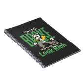Carnet Citation d'argent de chien drôle goutte (Côté Droit)