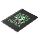 Carnet Citation d'argent de chien drôle goutte (Côté gauche)