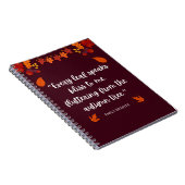 Carnet Citation d'automne Emily Bronte (Côté Droit)