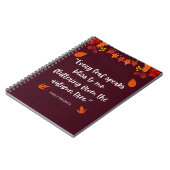 Carnet Citation d'automne Emily Bronte (Côté gauche)