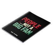 Carnet Citation de cadeau drôle introverti de grand fan d (Côté gauche)