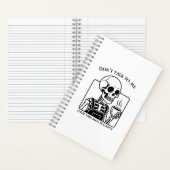 Carnet Citation de café squelette Art - Audacieuse Typogr (À l'intérieur)