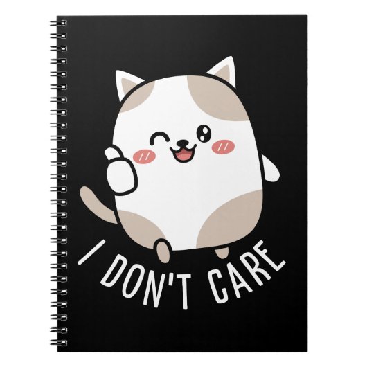 Carnet Citation de chat mignon drôle sarcastique pouce le (Devant)