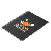 Carnet Citation de fantôme de citrouille pour Halloween D (Côté gauche)