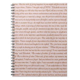 Carnet Citation de fierté et de préjudice