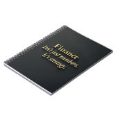 Carnet Citation de finance élégante (Côté gauche)