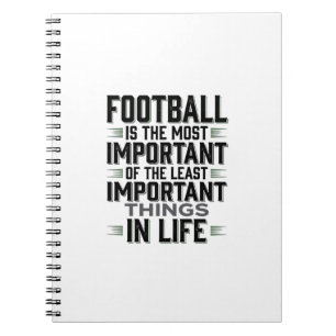 Carnet Citation de Football Typographie Vintage T-Shirt D
