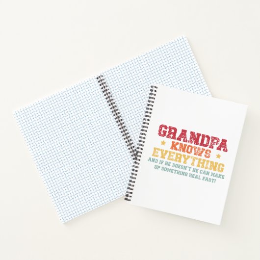 Carnet Citation de grand-père amusante - "Grand-père sait (Intérieur)