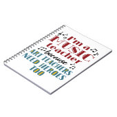 Carnet Citation de héros de professeur de musique drôle (Côté gauche)