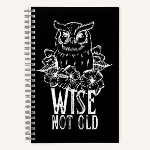 Carnet Citation de hibou drôle sage pas vieux