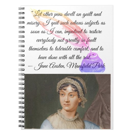 Carnet Citation de Jane Austen « Que d'autres plumes s'at (Devant)