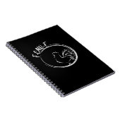 Carnet Citation de jeu de mots drôle de style rétro F-Caw (Côté Droit)