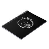 Carnet Citation de jeu de mots drôle de style rétro F-Caw (Côté gauche)
