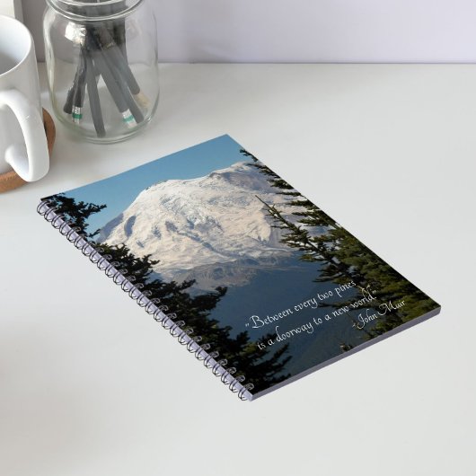 Carnet Citation de John Muir Scénique Mont Rainier