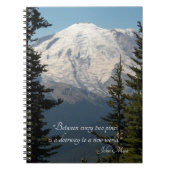 Carnet Citation de John Muir Scénique Mont Rainier (Devant)
