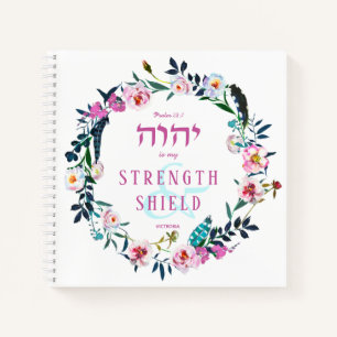 Carnet Citation de la Bible nommée YHVH rose